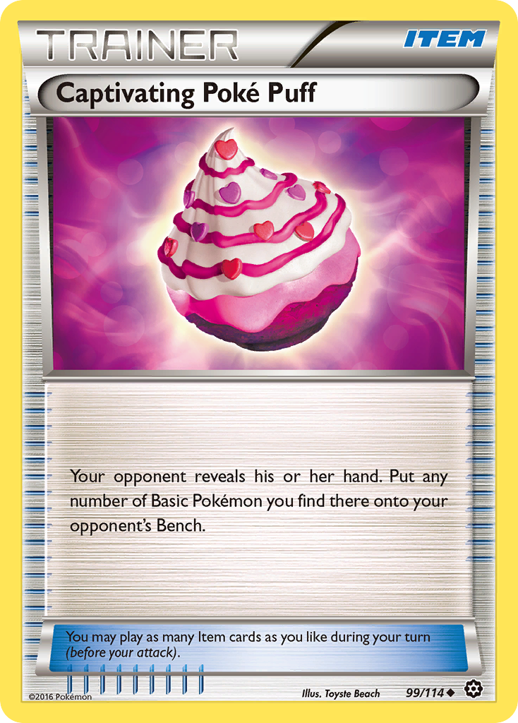 Captivating Poke Puff (99/114) [XY: Steam Siege] | Jomio and Rueliete's Cards and Comics