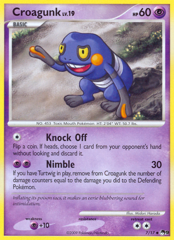 Croagunk (7/17) [POP Series 9] | Jomio and Rueliete's Cards and Comics