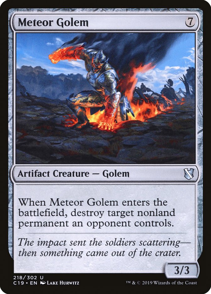 Meteor Golem [Commander 2019] | Jomio and Rueliete's Cards and Comics