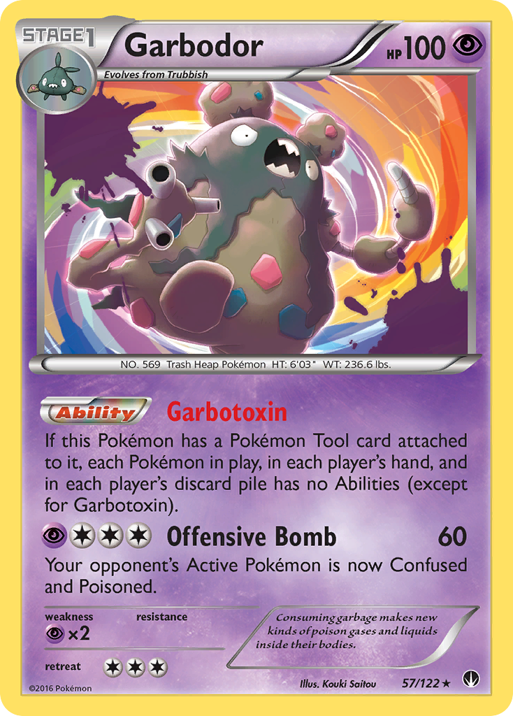Garbodor (57/122) [XY: BREAKpoint] | Jomio and Rueliete's Cards and Comics