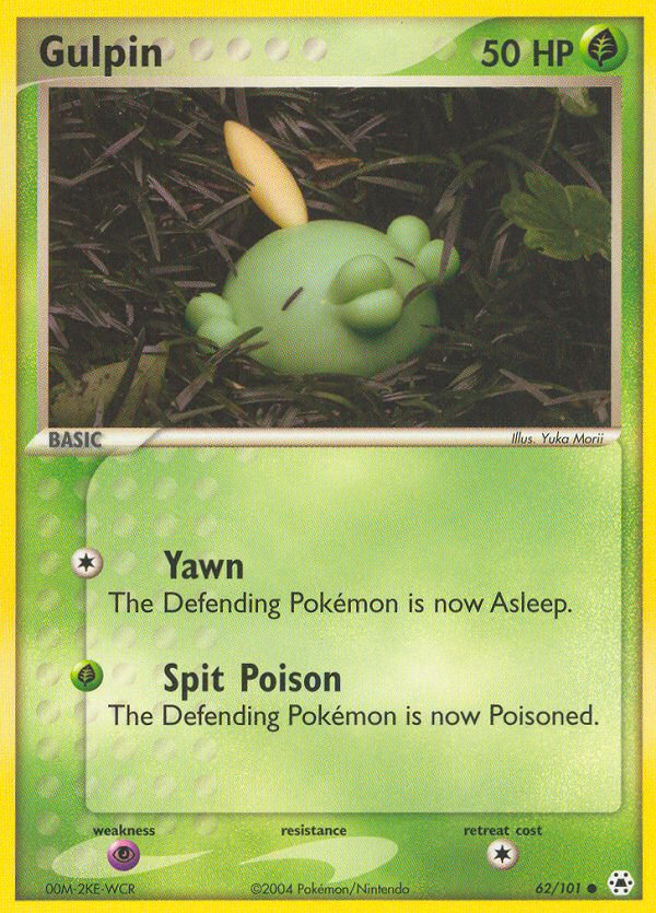 Gulpin (62/101) [EX: Hidden Legends] | Jomio and Rueliete's Cards and Comics