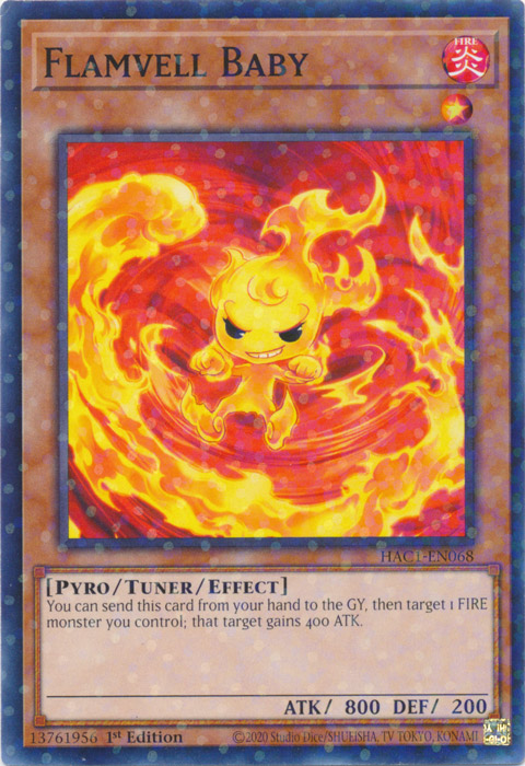 Flamvell Baby (Duel Terminal) [HAC1-EN068] Common | Jomio and Rueliete's Cards and Comics