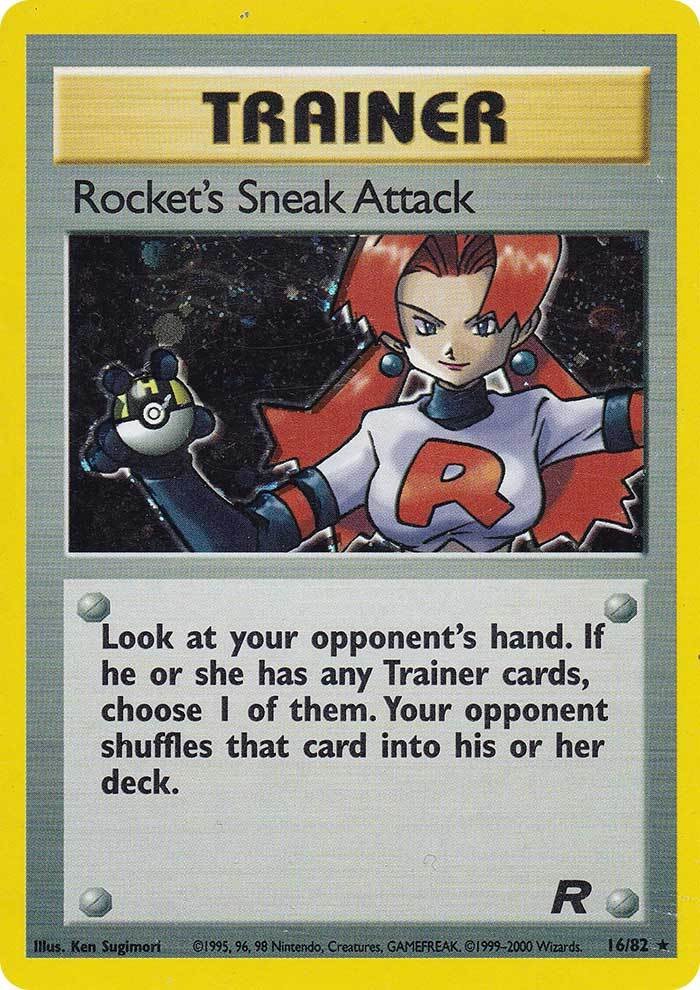 Rocket's Sneak Attack (16/82) [Team Rocket Unlimited] | Jomio and Rueliete's Cards and Comics