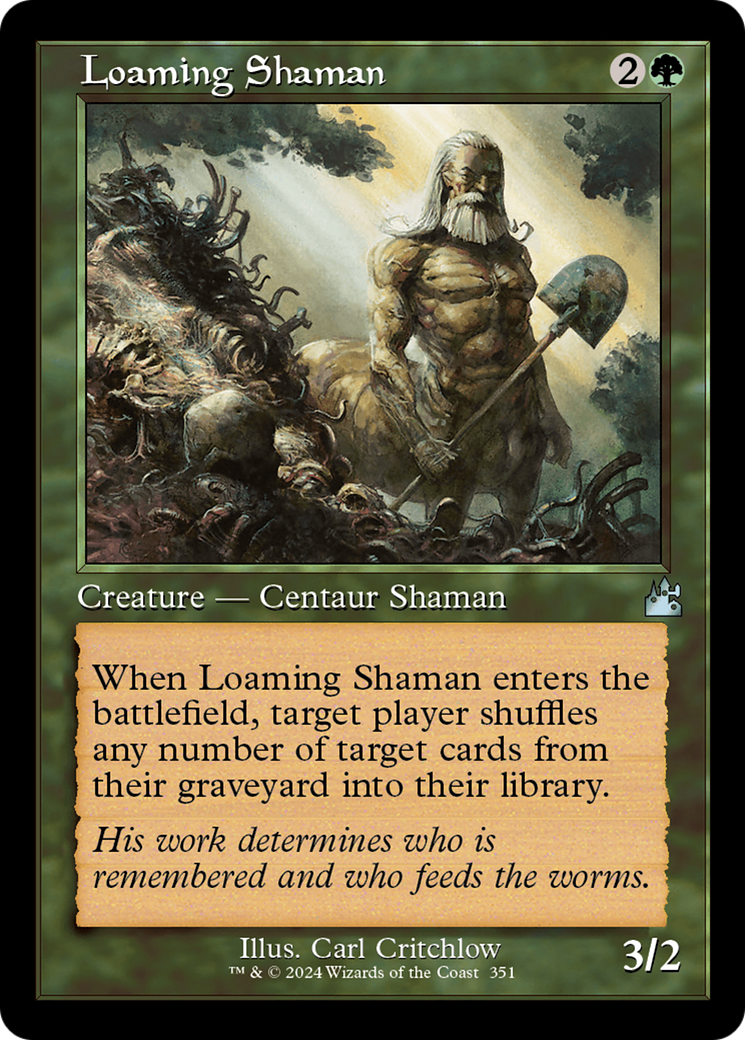 Loaming Shaman (Retro Frame) [Ravnica Remastered] | Jomio and Rueliete's Cards and Comics