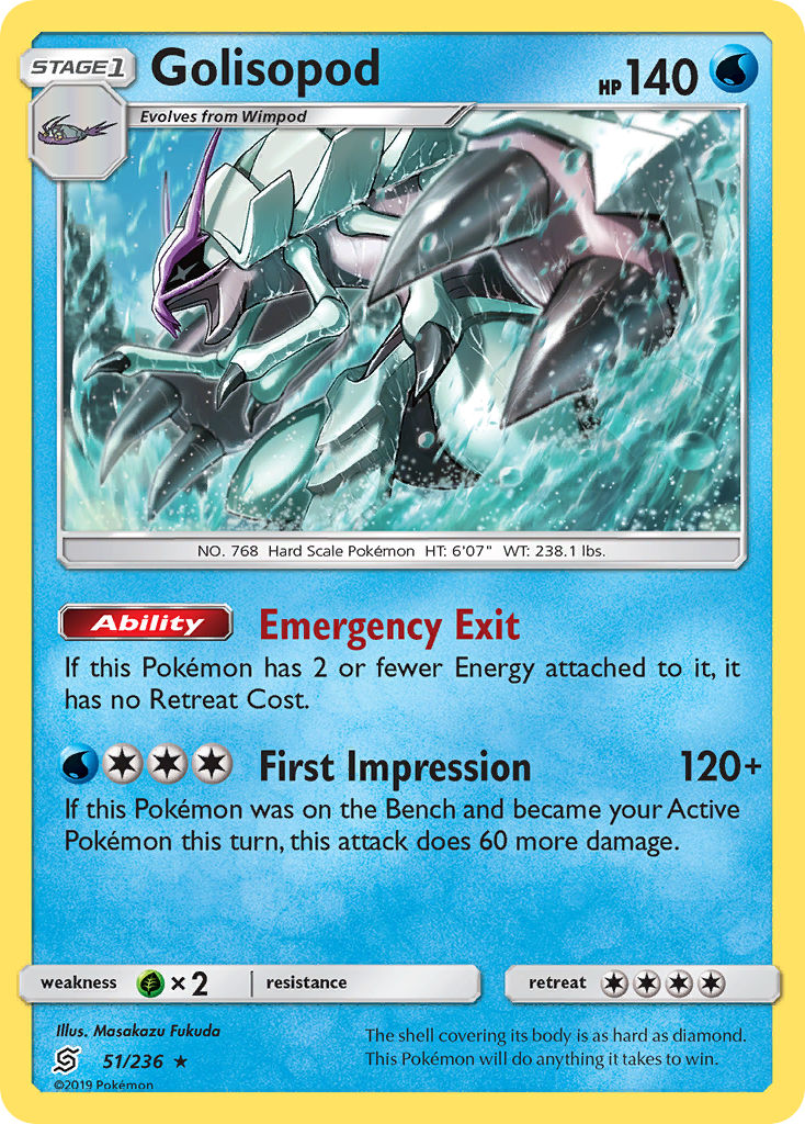 Golisopod (51/236) [Sun & Moon: Unified Minds] | Jomio and Rueliete's Cards and Comics