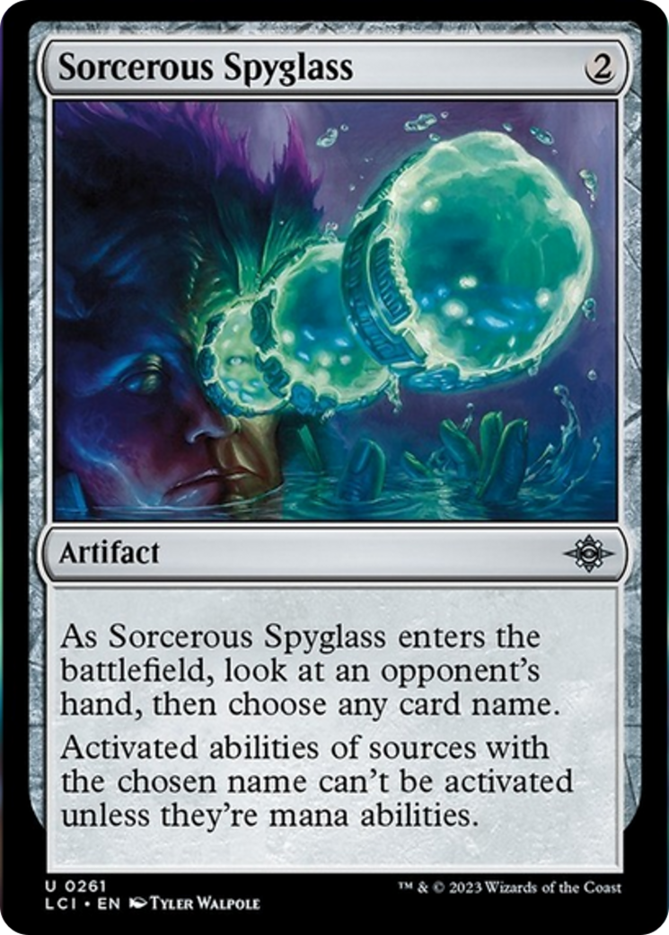 Sorcerous Spyglass [The Lost Caverns of Ixalan] | Jomio and Rueliete's Cards and Comics