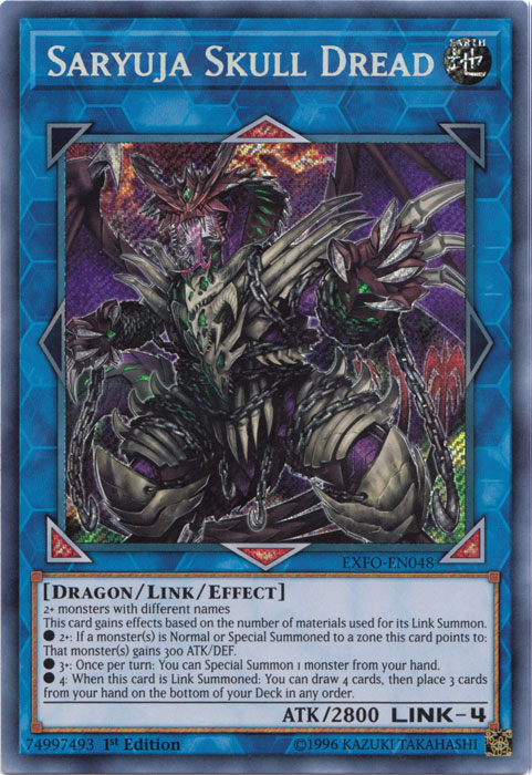 Saryuja Skull Dread [EXFO-EN048] Secret Rare | Jomio and Rueliete's Cards and Comics