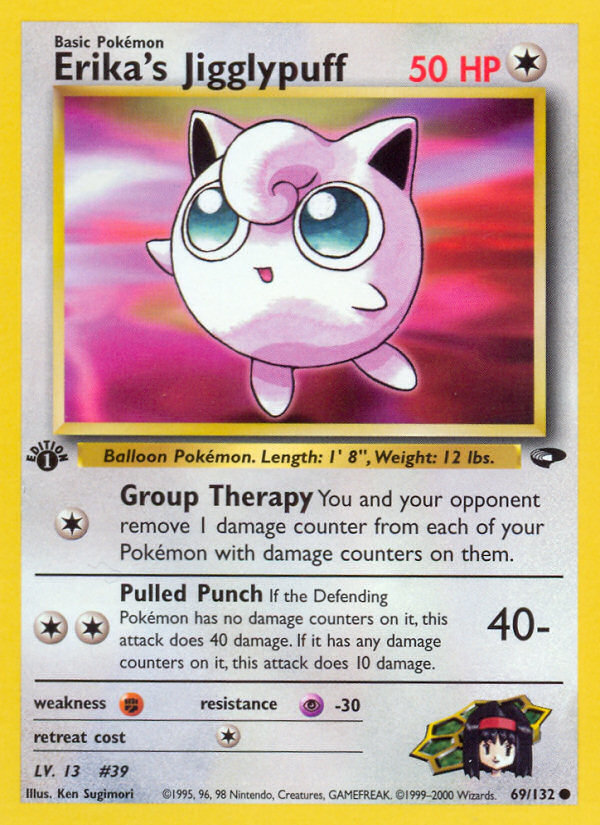 Erika's Jigglypuff (69/132) [Gym Challenge 1st Edition] | Jomio and Rueliete's Cards and Comics