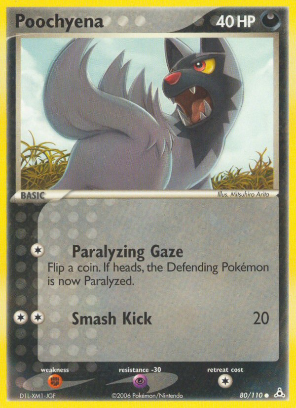 Poochyena (80/110) [EX: Holon Phantoms] | Jomio and Rueliete's Cards and Comics