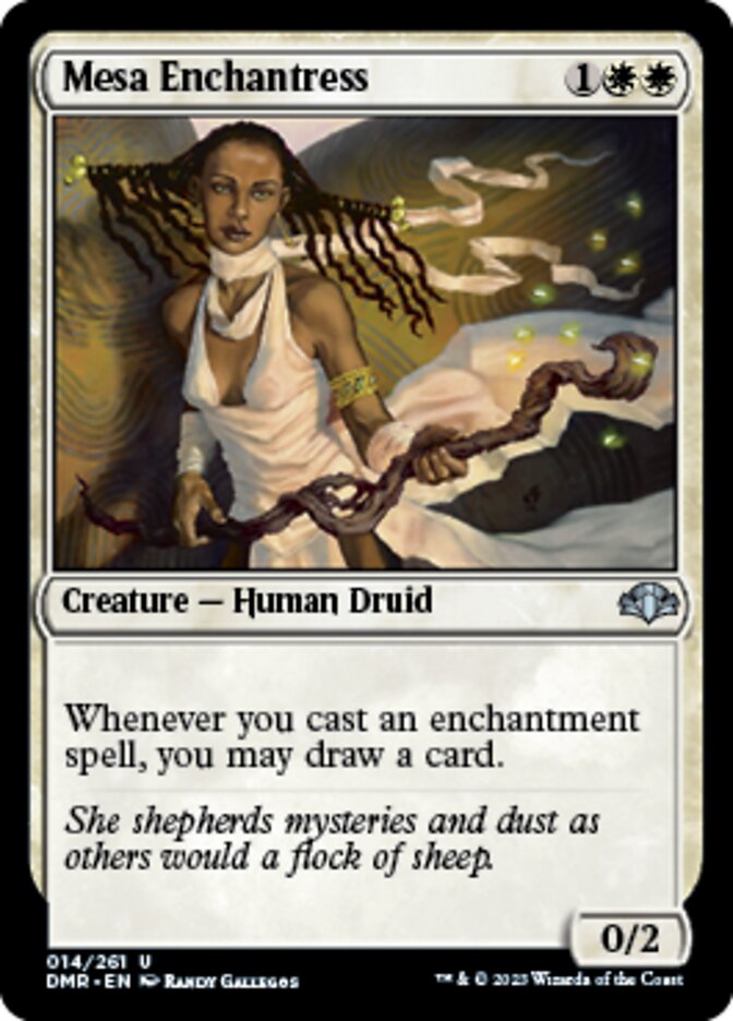 Mesa Enchantress [Dominaria Remastered] | Jomio and Rueliete's Cards and Comics