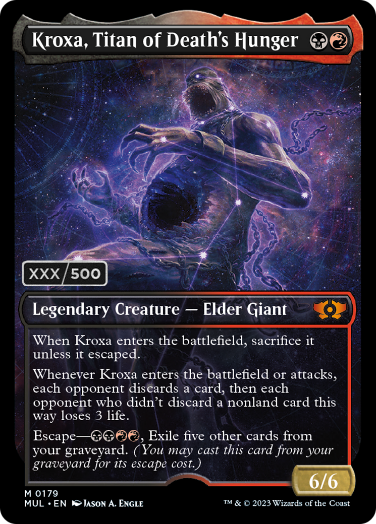 Kroxa, Titan of Death's Hunger (Serialized) [Multiverse Legends] | Jomio and Rueliete's Cards and Comics
