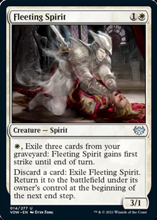 Fleeting Spirit [Innistrad: Crimson Vow] | Jomio and Rueliete's Cards and Comics