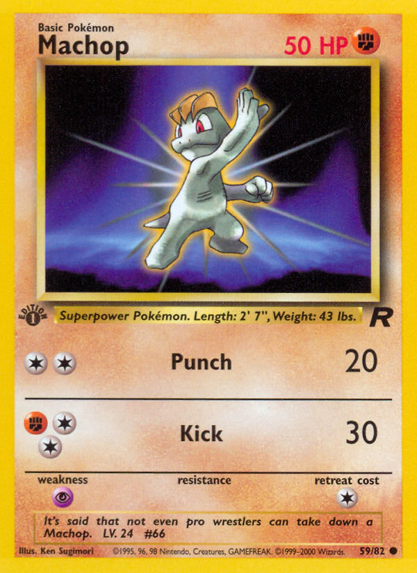 Machop (59/82) [Team Rocket 1st Edition] | Jomio and Rueliete's Cards and Comics