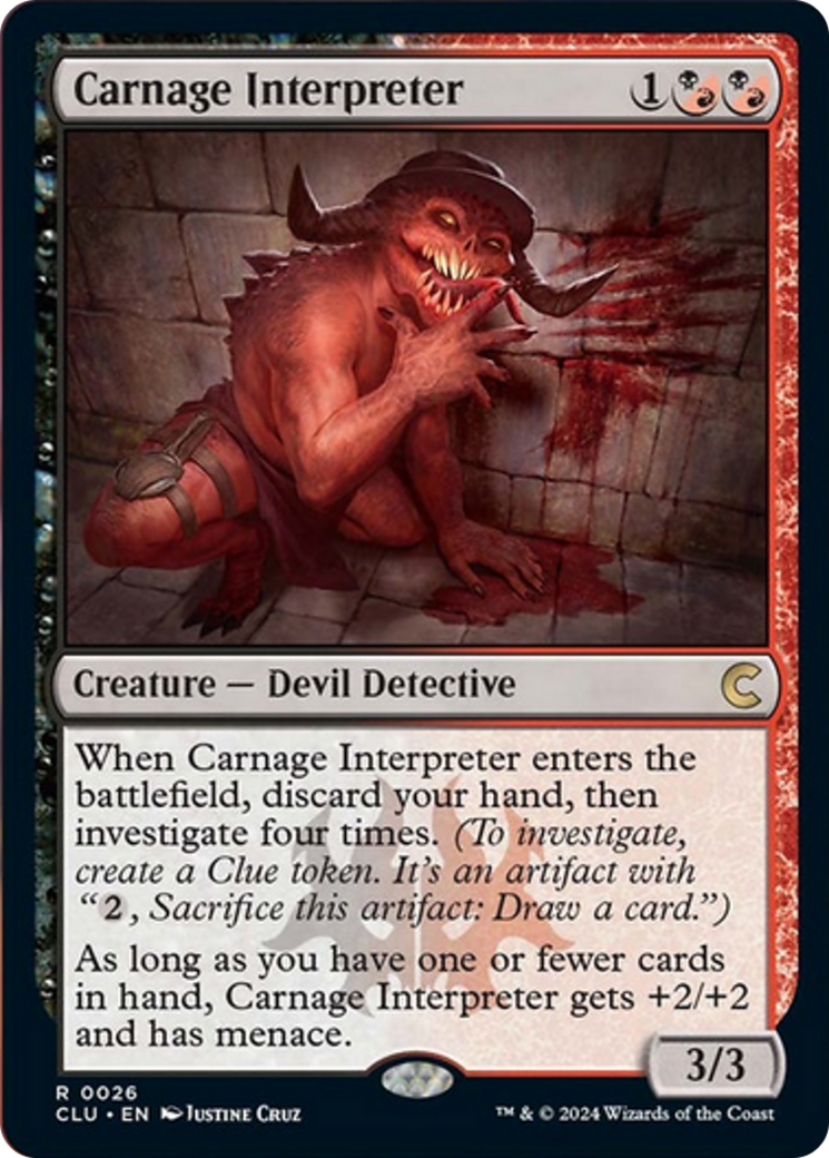 Carnage Interpreter [Ravnica: Clue Edition] | Jomio and Rueliete's Cards and Comics