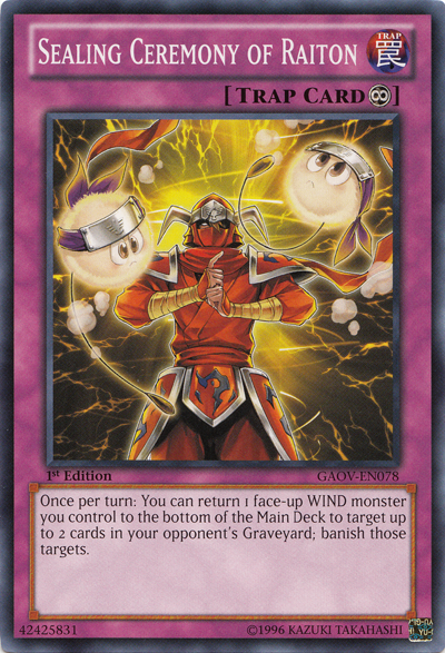 Sealing Ceremony of Raiton [GAOV-EN078] Common | Jomio and Rueliete's Cards and Comics