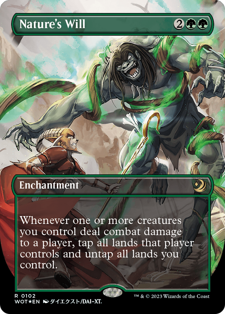 Nature's Will (Anime Borderless) (Confetti Foil) [Wilds of Eldraine: Enchanting Tales] | Jomio and Rueliete's Cards and Comics