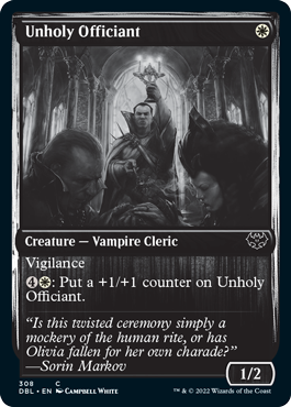 Unholy Officiant [Innistrad: Double Feature] | Jomio and Rueliete's Cards and Comics