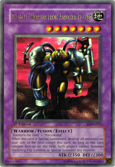 The Last Warrior from Another Planet [LON-077] Ultra Rare | Jomio and Rueliete's Cards and Comics