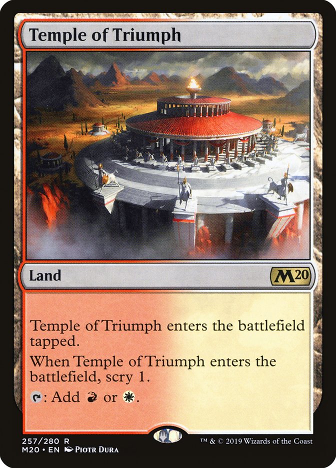 Temple of Triumph [Core Set 2020] | Jomio and Rueliete's Cards and Comics