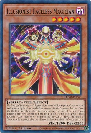Illusionist Faceless Magician [LDS1-EN046] Common | Jomio and Rueliete's Cards and Comics