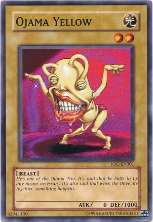 Ojama Yellow [IOC-EN001] Common | Jomio and Rueliete's Cards and Comics