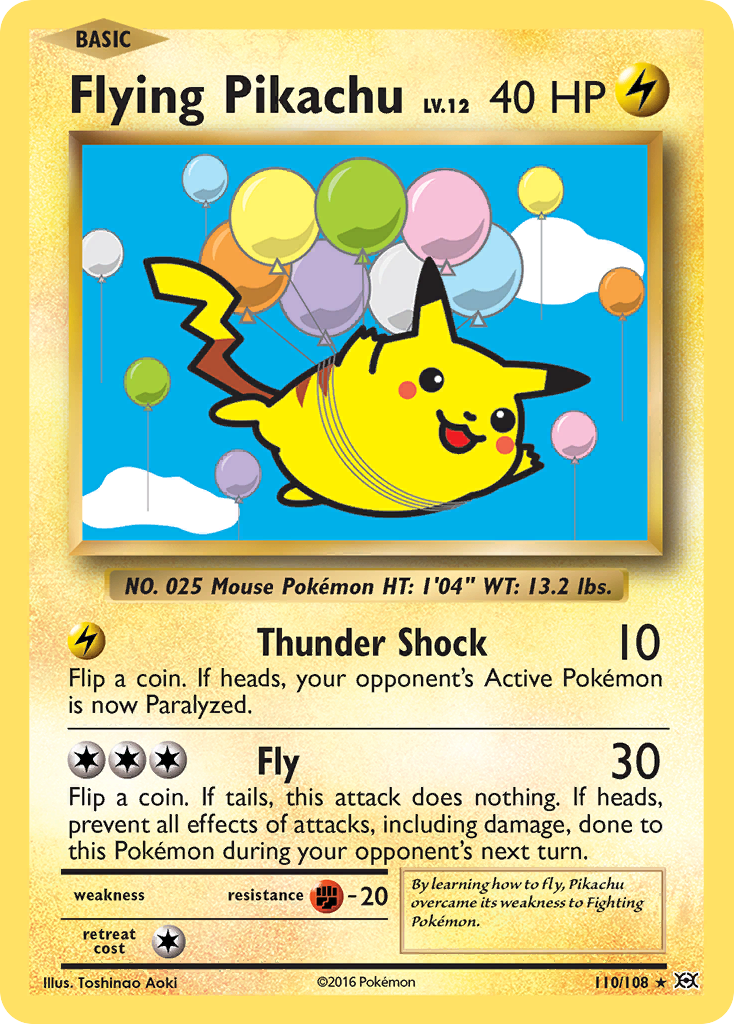 Flying Pikachu (110/108) [XY: Evolutions] | Jomio and Rueliete's Cards and Comics