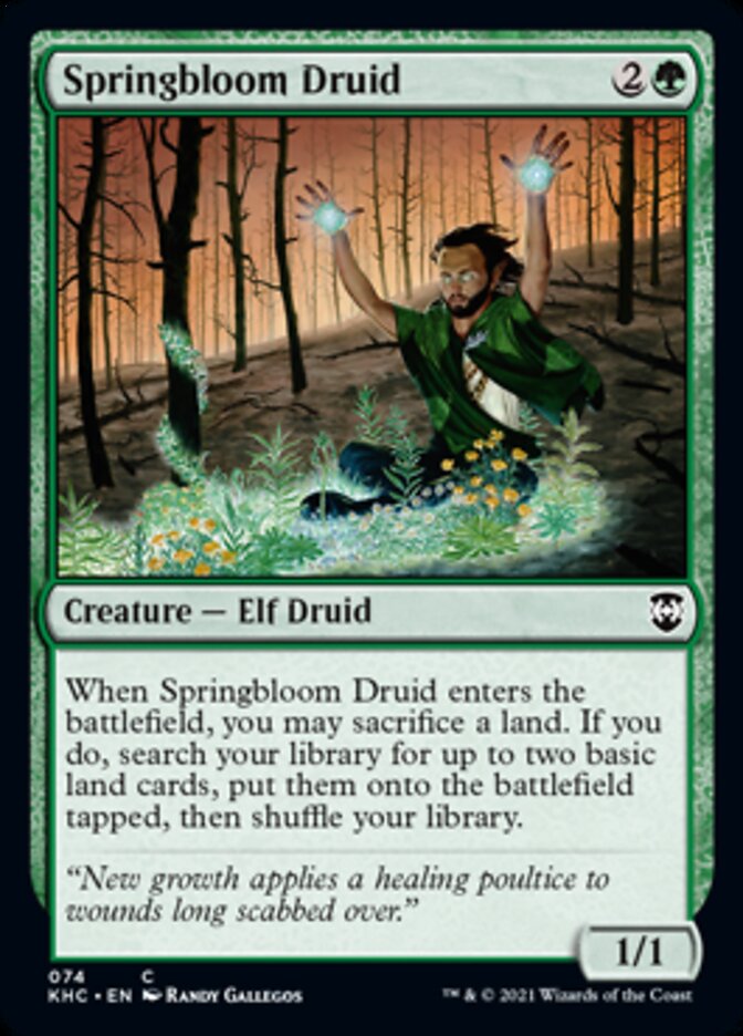 Springbloom Druid [Kaldheim Commander] | Jomio and Rueliete's Cards and Comics