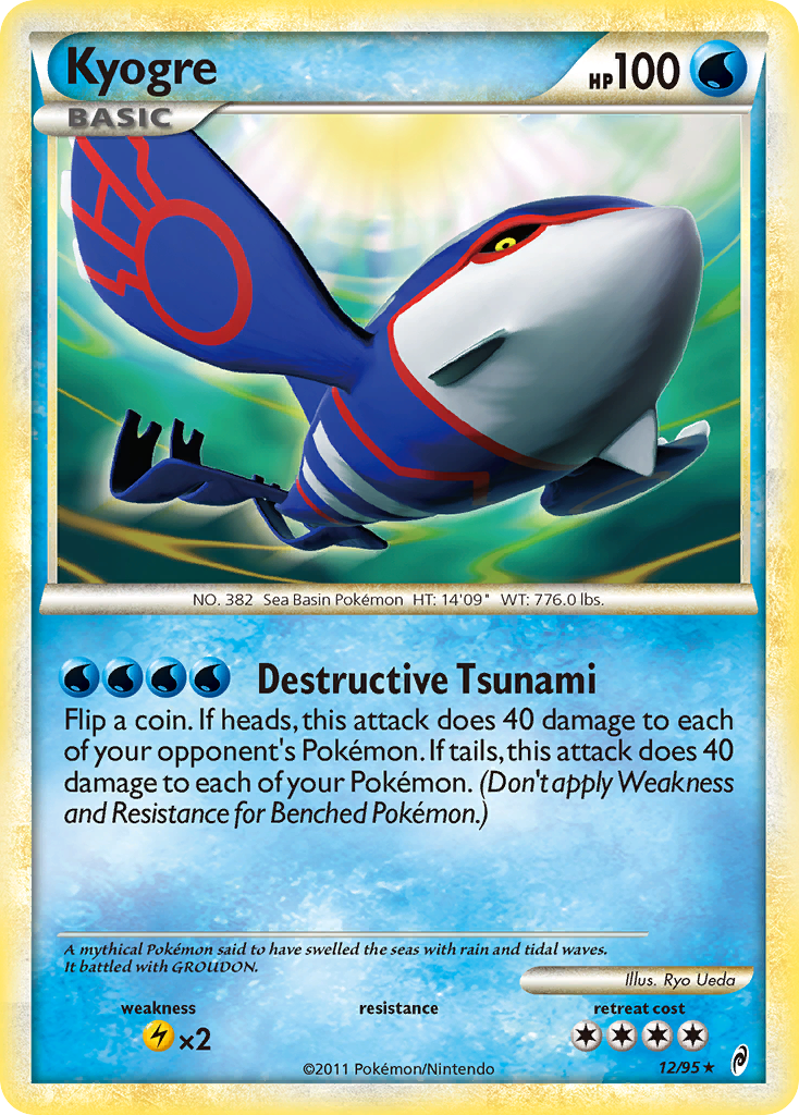 Kyogre (12/95) [HeartGold & SoulSilver: Call of Legends] | Jomio and Rueliete's Cards and Comics