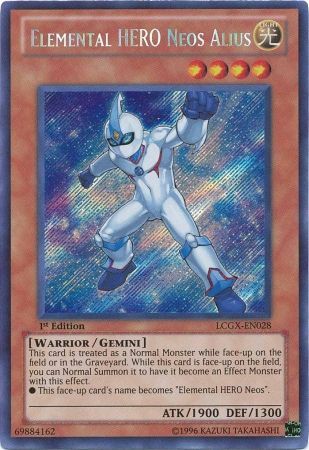 Elemental HERO Neos Alius [LCGX-EN028] Secret Rare | Jomio and Rueliete's Cards and Comics