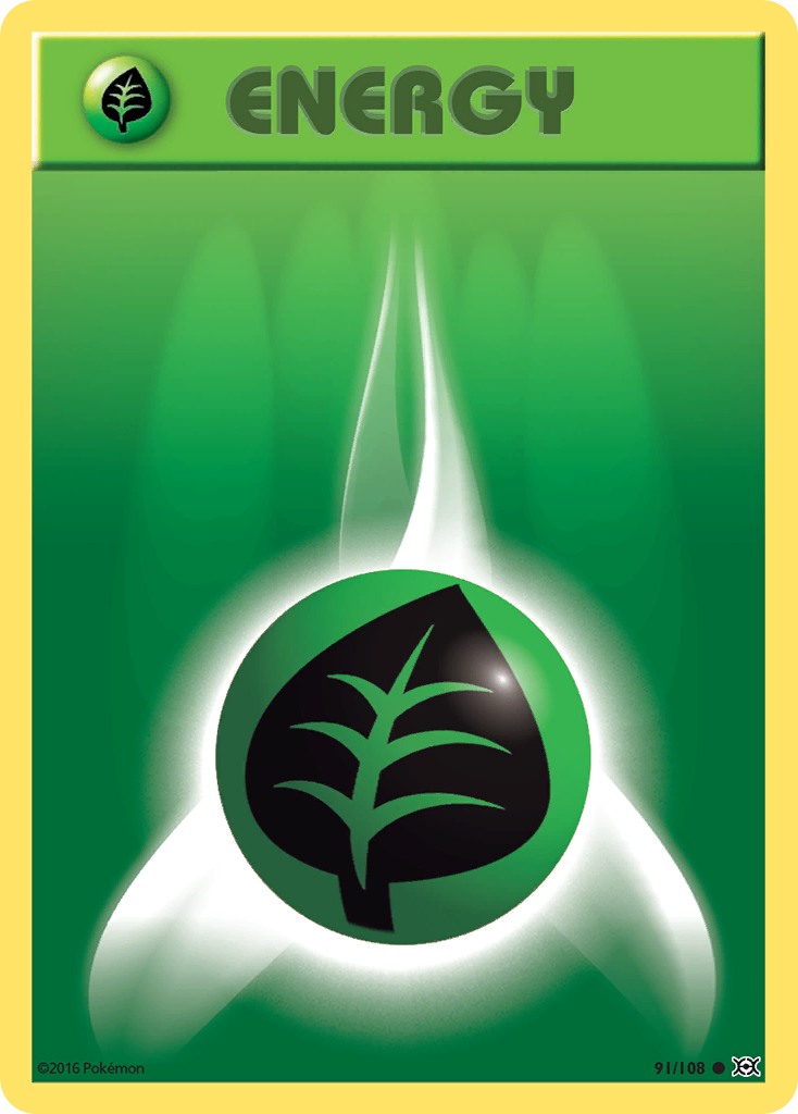 Grass Energy (91/108) [XY: Evolutions] | Jomio and Rueliete's Cards and Comics