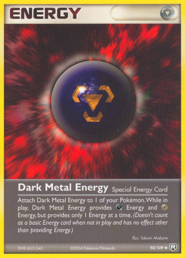 Dark Metal Energy (94/109) [EX: Team Rocket Returns] | Jomio and Rueliete's Cards and Comics