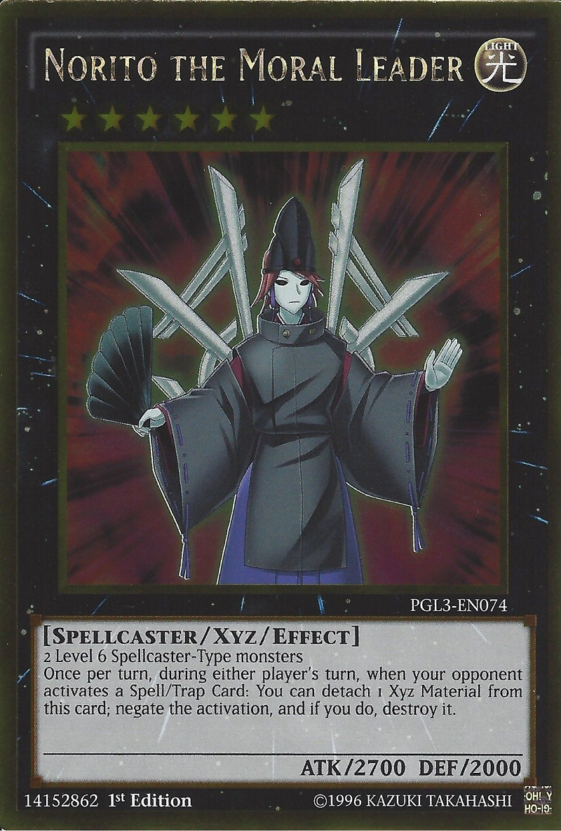 Norito the Moral Leader [PGL3-EN074] Gold Rare | Jomio and Rueliete's Cards and Comics