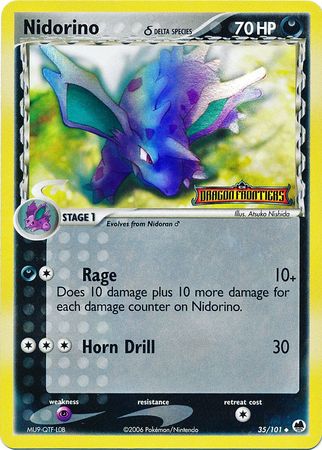 Nidorino (35/101) (Delta Species) (Stamped) [EX: Dragon Frontiers] | Jomio and Rueliete's Cards and Comics