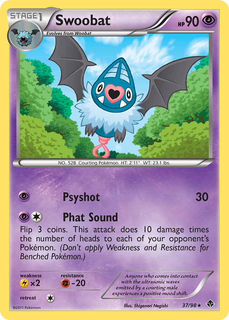 Swoobat (37/98) [Black & White: Emerging Powers] | Jomio and Rueliete's Cards and Comics
