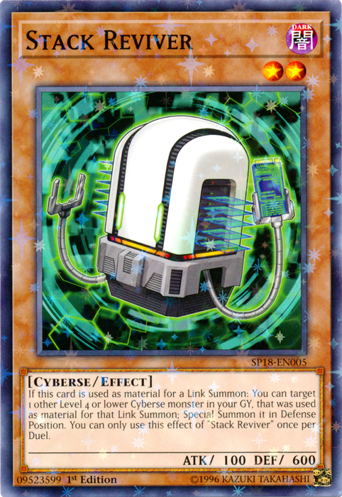 Stack Reviver (Starfoil) [SP18-EN005] Starfoil Rare | Jomio and Rueliete's Cards and Comics