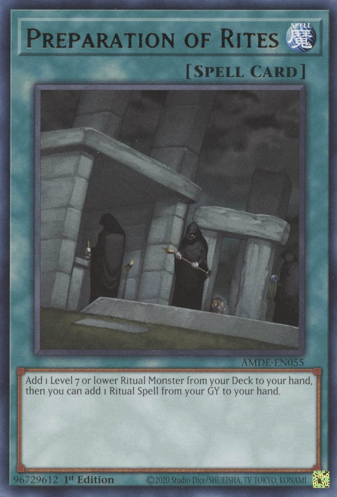 Preparation of Rites [AMDE-EN055] Rare | Jomio and Rueliete's Cards and Comics
