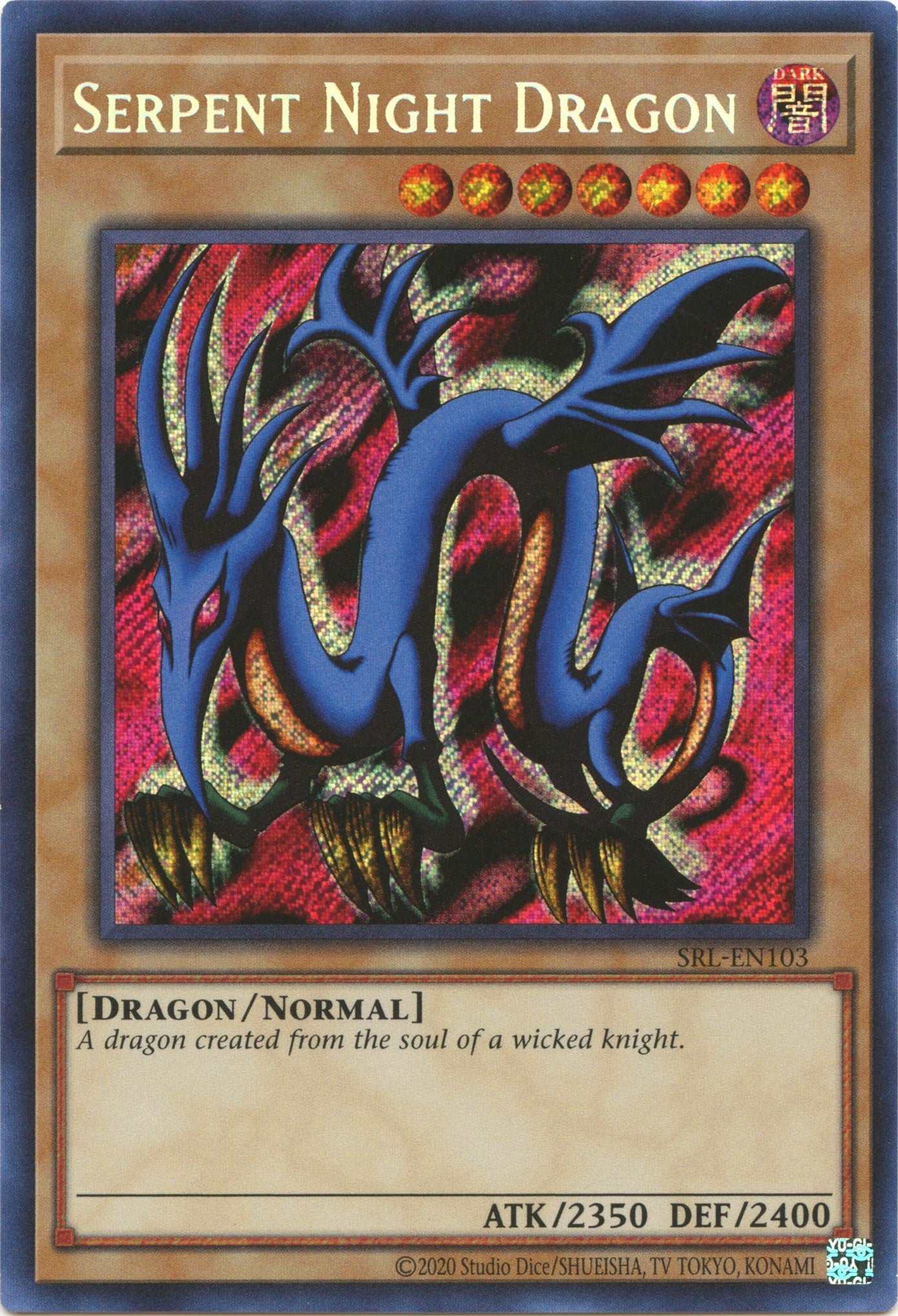 Serpent Night Dragon (25th Anniversary) [SRL-EN103] Secret Rare | Jomio and Rueliete's Cards and Comics