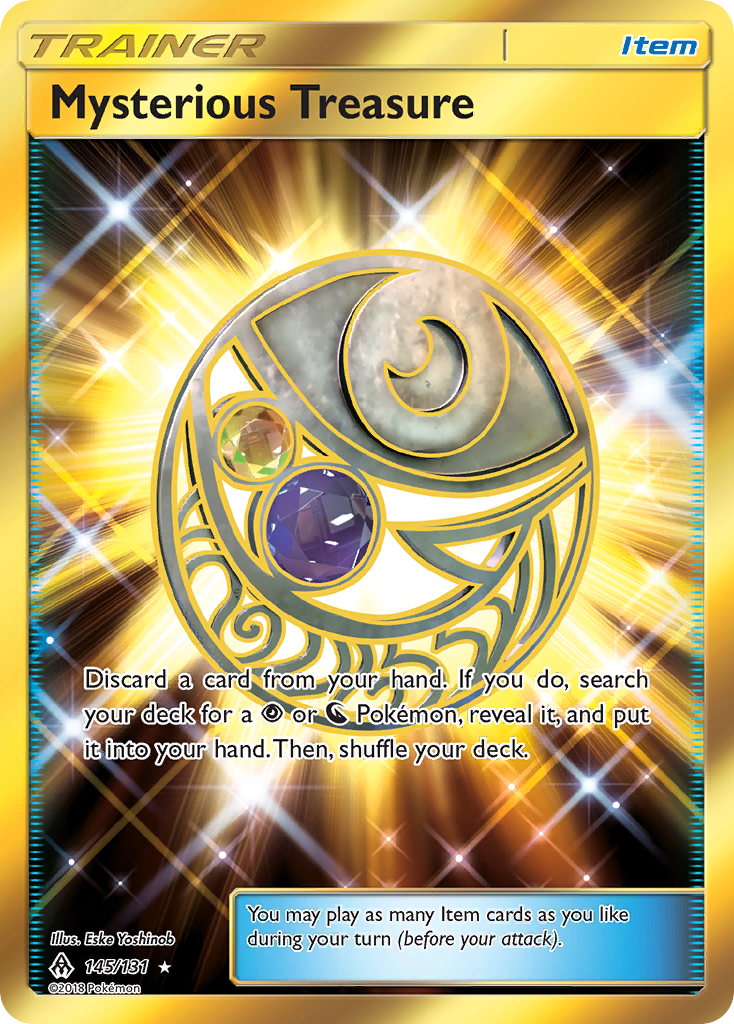 Mysterious Treasure (145/131) [Sun & Moon: Forbidden Light] | Jomio and Rueliete's Cards and Comics