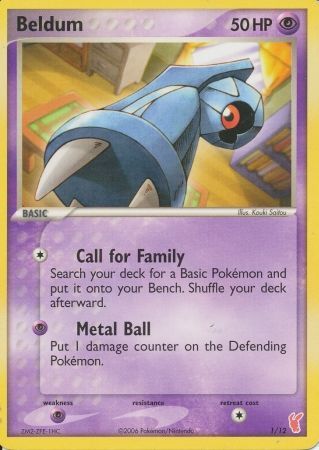 Beldum (1/12) [EX: Trainer Kit 2 - Plusle] | Jomio and Rueliete's Cards and Comics