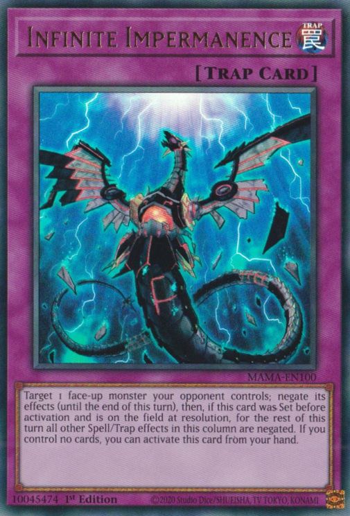 Infinite Impermanence [MAMA-EN100] Ultra Rare | Jomio and Rueliete's Cards and Comics