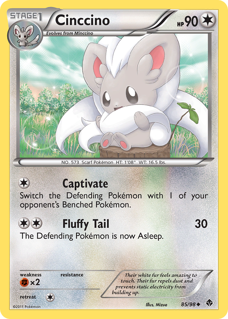 Cinccino (85/98) [Black & White: Emerging Powers] | Jomio and Rueliete's Cards and Comics