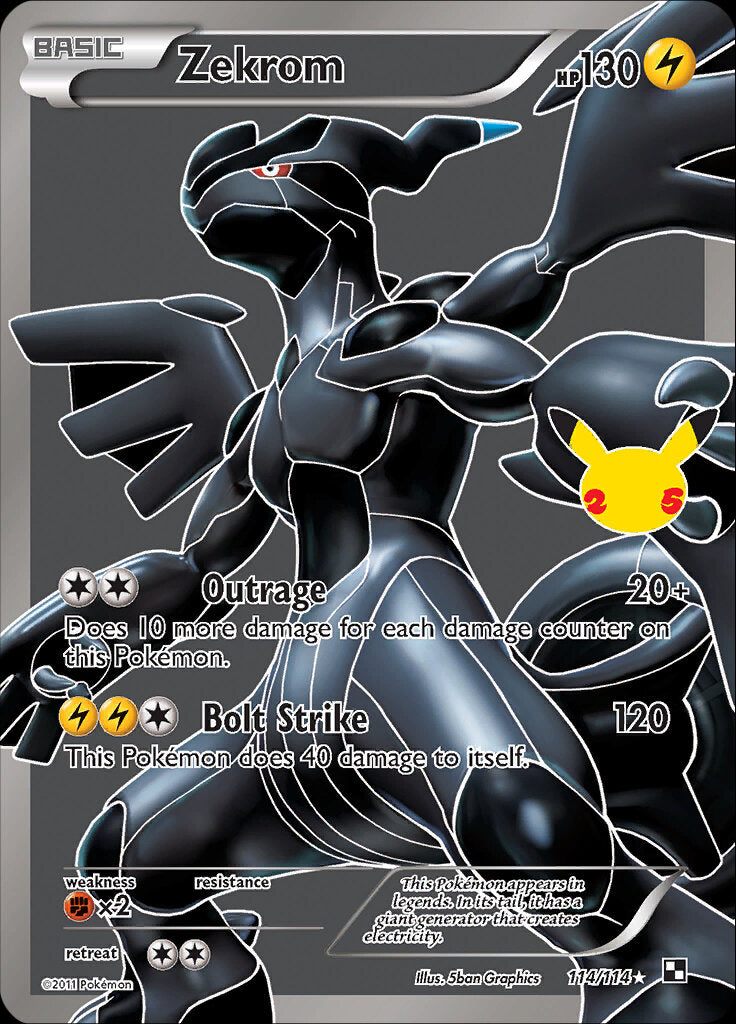 Zekrom (114/114) [Celebrations: 25th Anniversary - Classic Collection] | Jomio and Rueliete's Cards and Comics