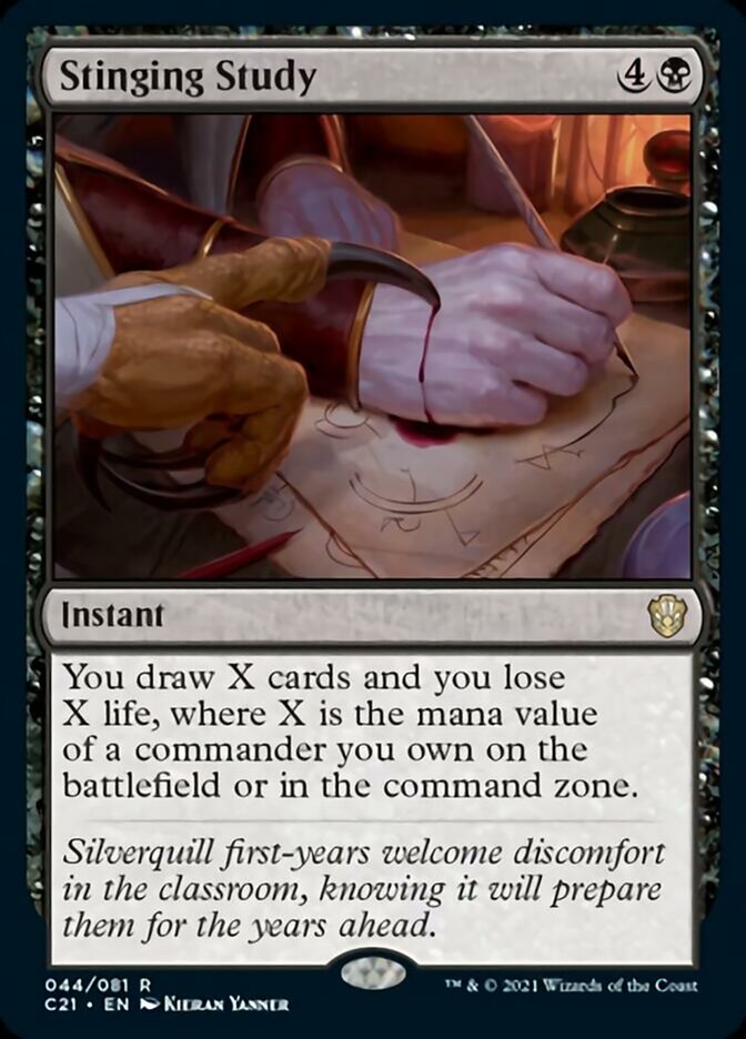 Stinging Study [Commander 2021] | Jomio and Rueliete's Cards and Comics