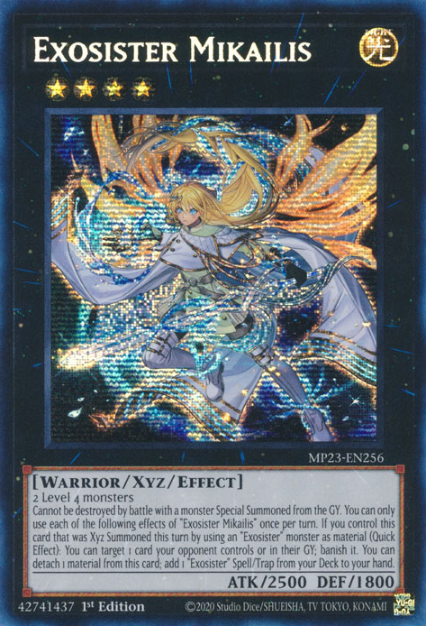 Exosister Mikailis [MP23-EN256] Prismatic Secret Rare | Jomio and Rueliete's Cards and Comics