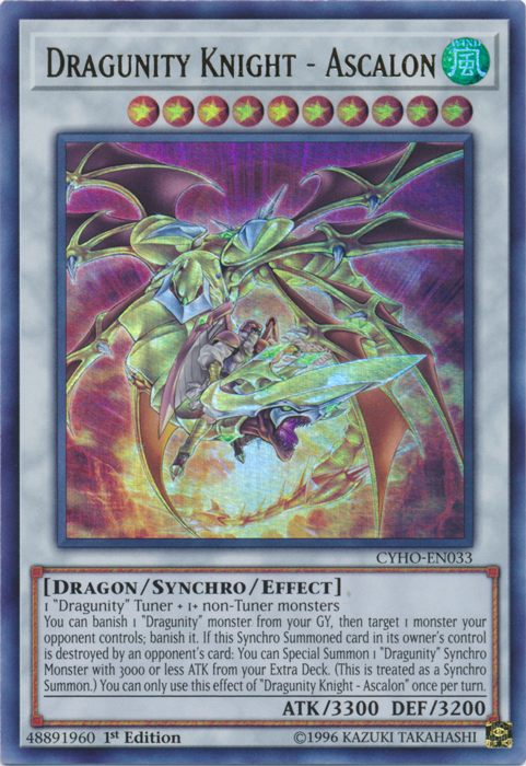 Dragunity Knight - Ascalon [CYHO-EN033] Ultra Rare | Jomio and Rueliete's Cards and Comics