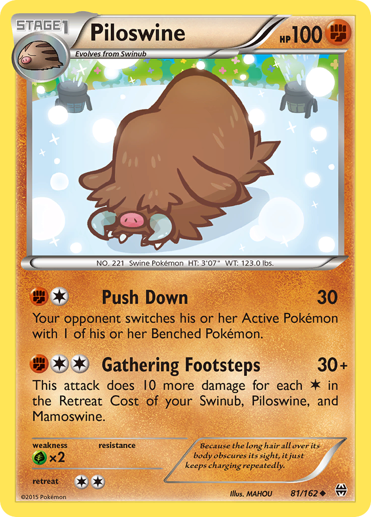 Piloswine (81/162) [XY: BREAKthrough] | Jomio and Rueliete's Cards and Comics