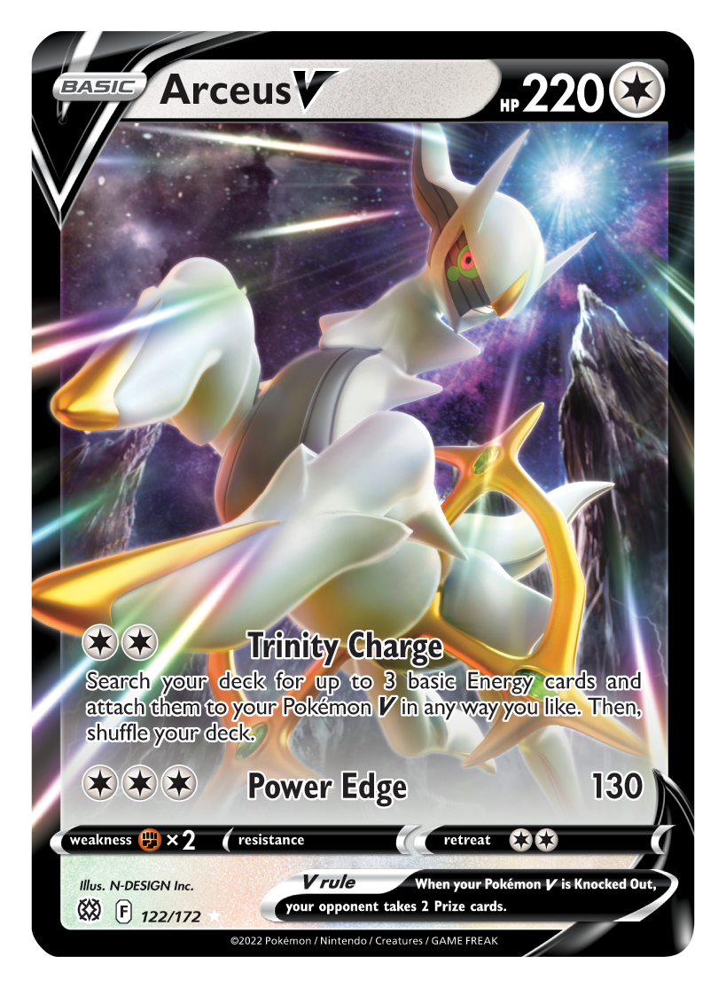 Arceus V (122/172) [Sword & Shield: Brilliant Stars] | Jomio and Rueliete's Cards and Comics