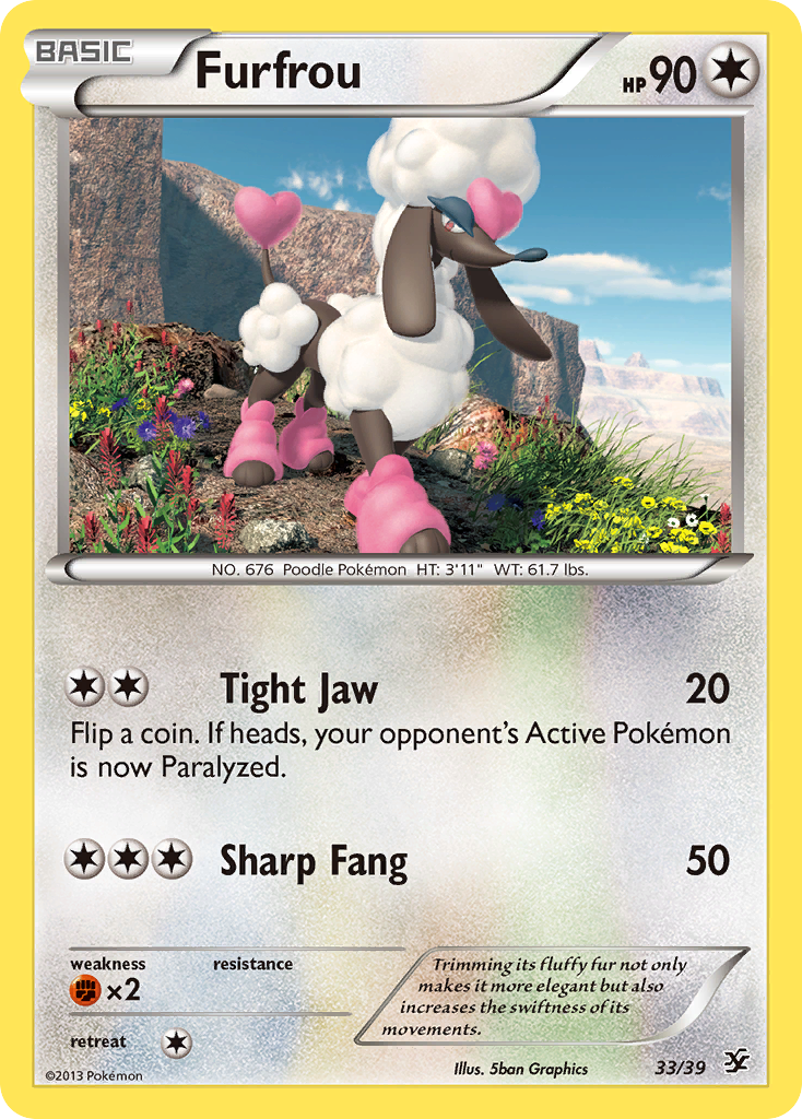 Furfrou (33/39) [XY: Kalos Starter Set] | Jomio and Rueliete's Cards and Comics