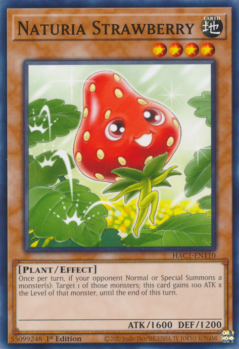 Naturia Strawberry [HAC1-EN110] Common | Jomio and Rueliete's Cards and Comics