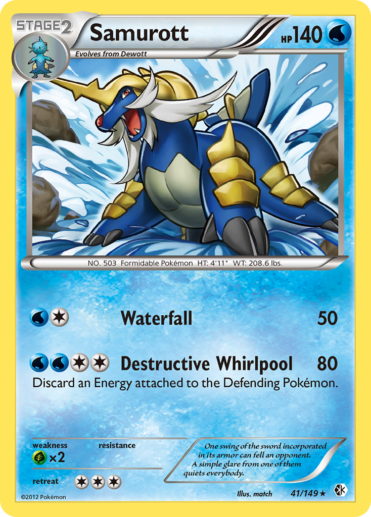Samurott (41/149) [Black & White: Boundaries Crossed] | Jomio and Rueliete's Cards and Comics